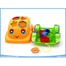 Блоки игрушки мультфильм автомобиль образовательные игрушки с кабельными